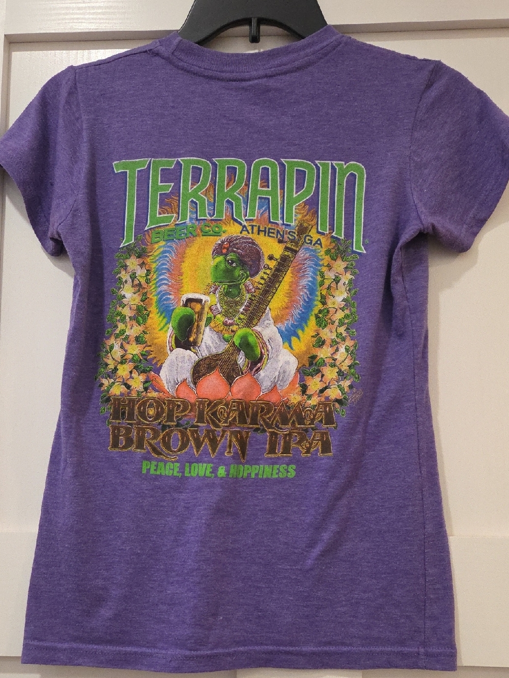Terrapin Hop Karma Brown IPA Purple Graphic Tee